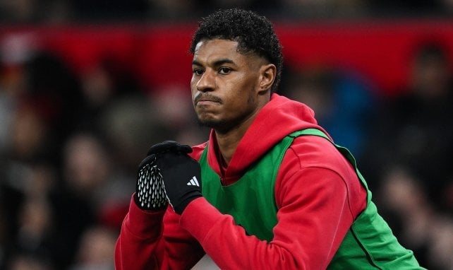 Marcus Rashford macht sich warm