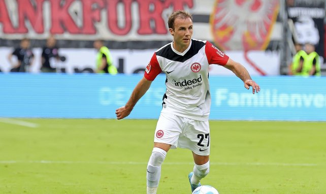 Mario Götze mit dem Ball am Fuß