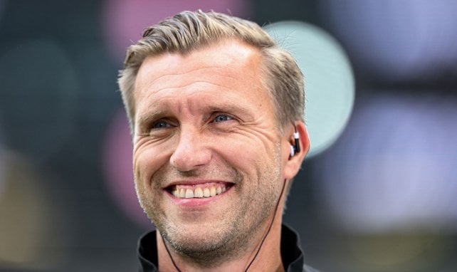 Markus Krösche hat gute Laune