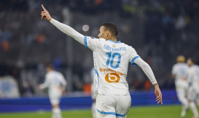 Mason Greenwood feiert einen Treffer