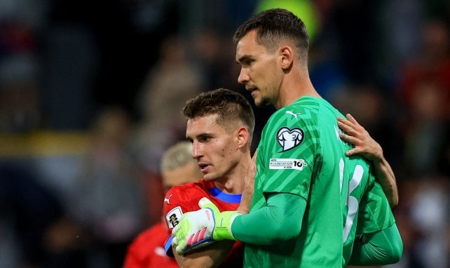 Matej Kovar (r.) bei der Nationalmannschaft