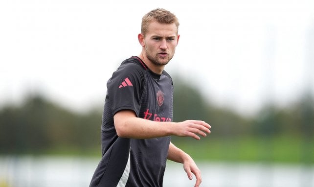 Matthijs de Ligt für United im Training