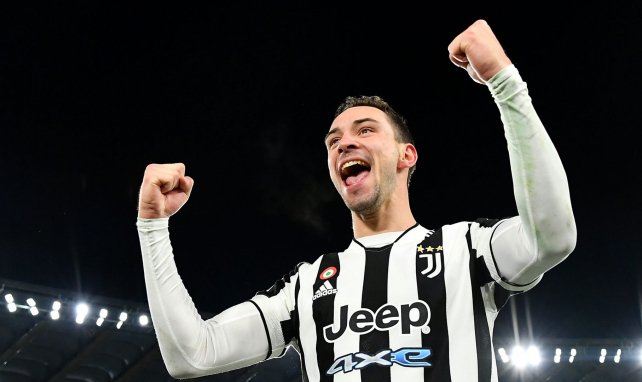 Mattia De Sciglio feiert einen Sieg von Juventus