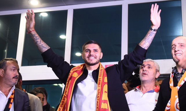 Mauro Icardi bei seinem Empfang in Istanbul