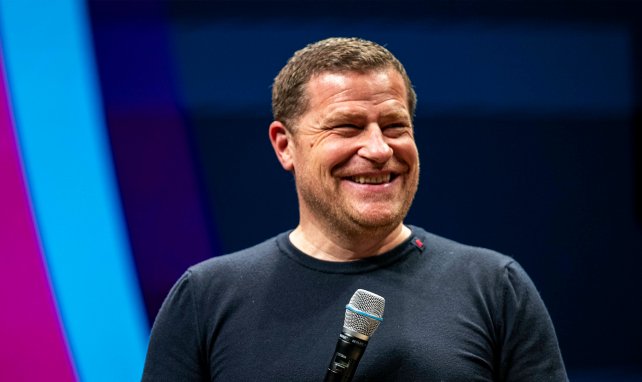 Max Eberl ist guter Laune