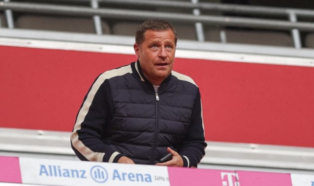 Max Eberl auf der Tribüne
