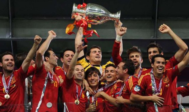 2012 durfte Spanien den Pokal in die Höhe strecken