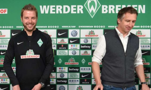 Florian Kohfeld und Frank Baumann könnten bald Felix Beijmo begrüßen