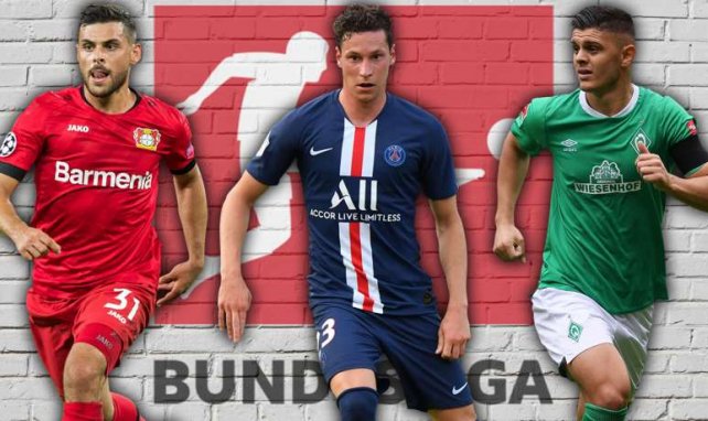 Kevin Volland, Julian Draxler und Milot Rashica (v.l.n.r.) gehörten zu den Themen der Woche