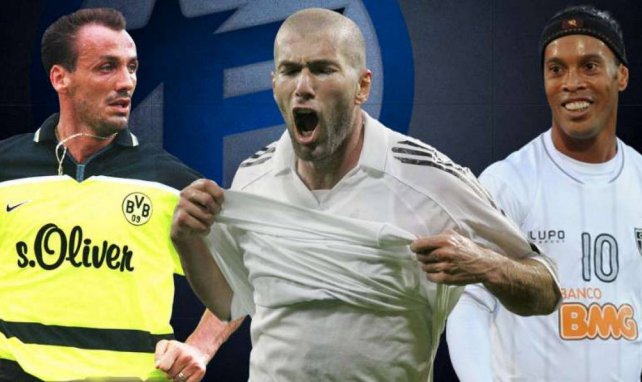 Kohler, Zidane und Ronaldinho dürfen natürlich nicht fehlen