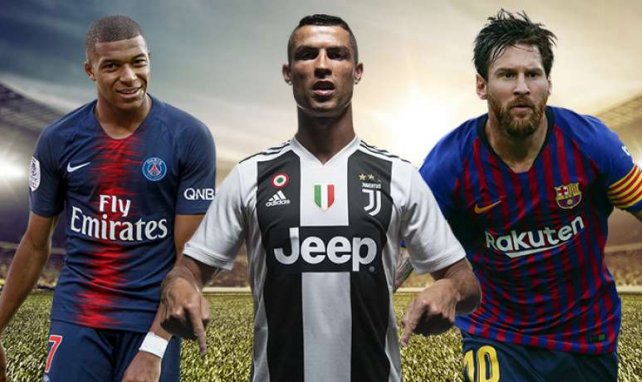 Kylian Mbappé, Cristiano Ronaldo und Lionel Messi schossen alle jeweils ein Tor am Wochenende