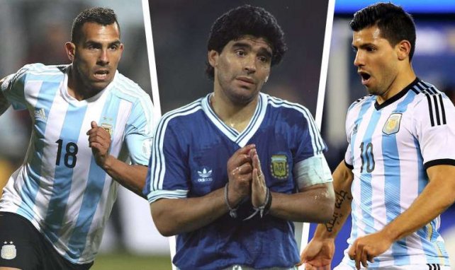 Leider führte ihr Weg nicht in die Bundesliga: Tévez, Maradona, Agüero