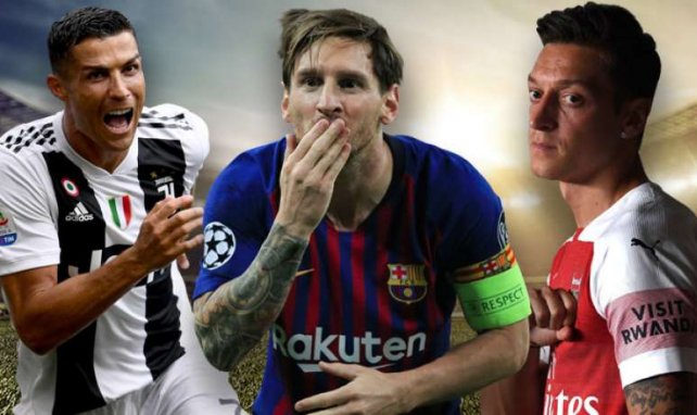 Lionel Messi (m.) ist der Spitzenverdiener im Weltfußball