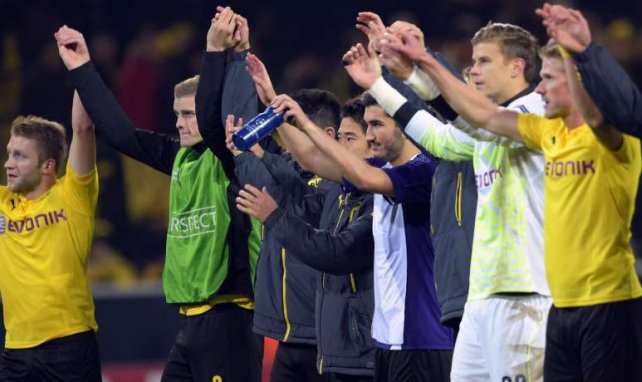 Nach der Partie konnten die Dortmunder Gruppensieg feiern