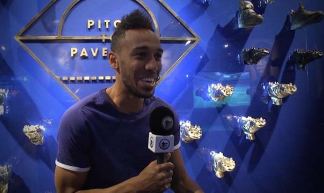 Pierre-Emerick Aubameyang am FT-Mikrofon