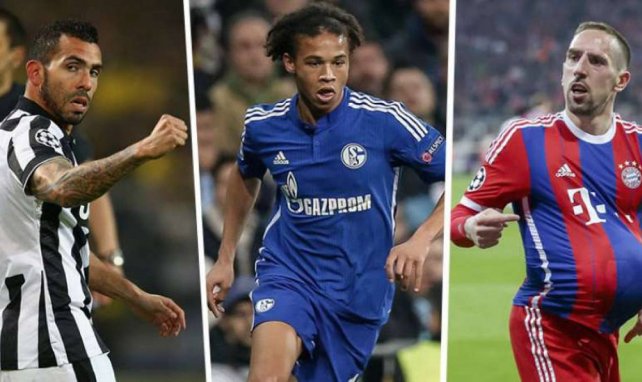 Tévez, Sané und Ribéry glänzten in der Königsklasse