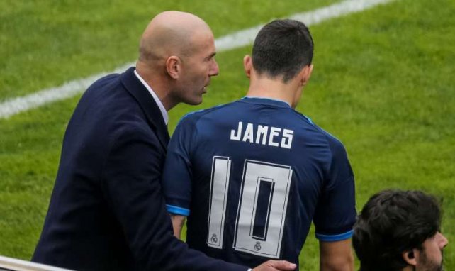 Zinédine Zidane bringt James meist von der Bank