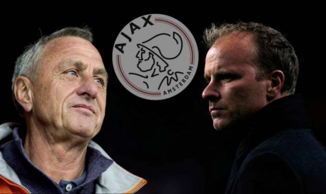Zwei Legenden ausgebildet bei Ajax: Johan Cruyff und Dennis Bergkamp