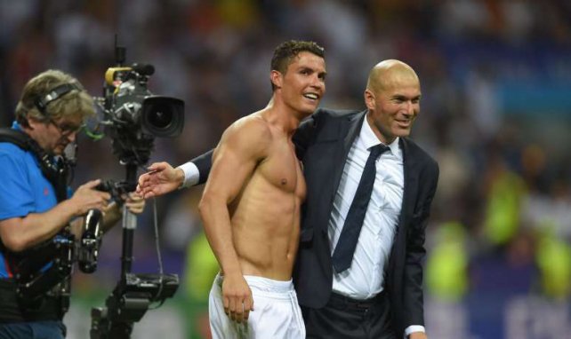 Zwei Legenden unter sich: Cristiano Ronaldo und Zinedine Zidane