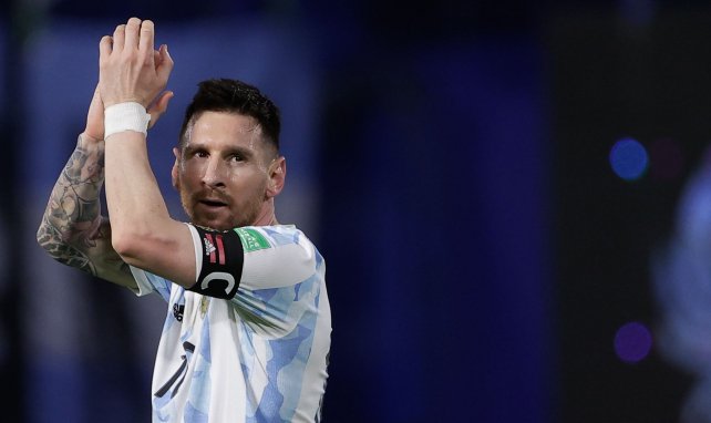 Lionel Messi nach dem Sieg gegen Venezuela