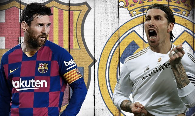 Sergio Ramos jagt Lionel Messi