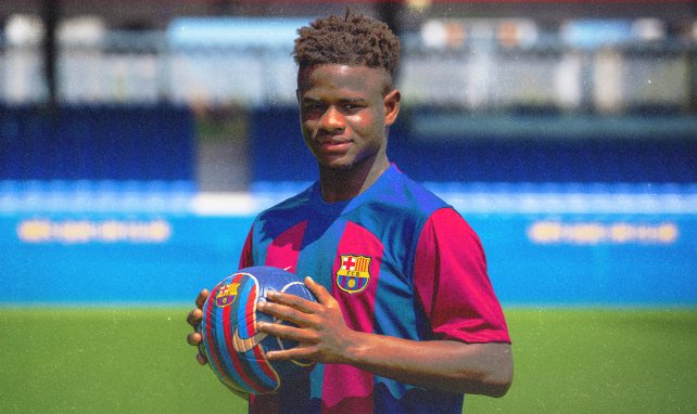 Mikayil Ngor Faye im Dress des FC Barcelona