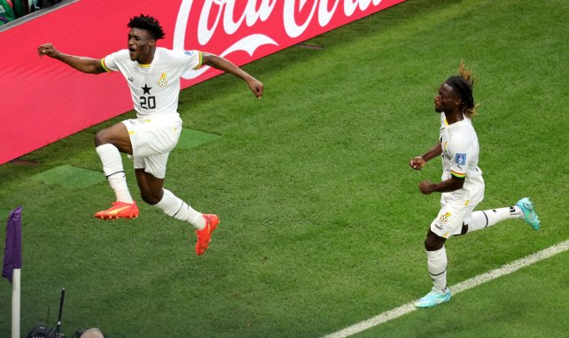 Mohammed Kudus bejubelt seinen WM-Treffer gegen Südkorea