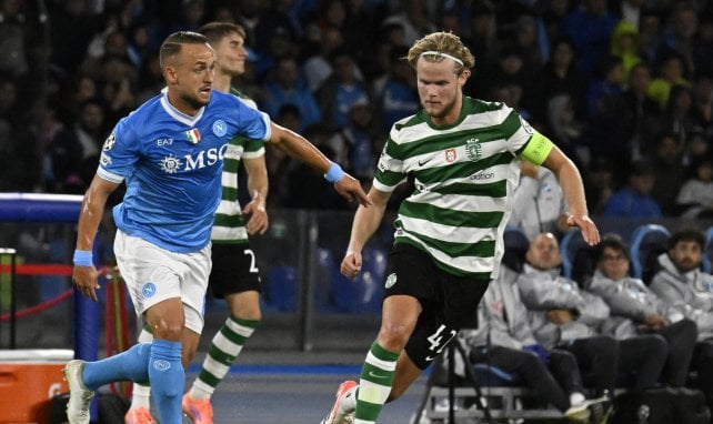 Morten Hjulmand für Sporting im Einsatz