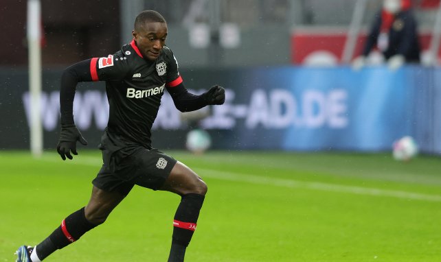 Moussa Diaby im Trikot von Bayer Leverkusen