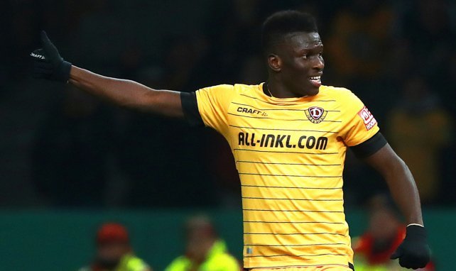 Moussa Koné im Trikot von Ex-Klub Dynamo Dresden