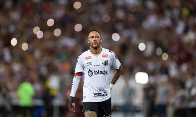 Neymar im Trikot des FC Santos