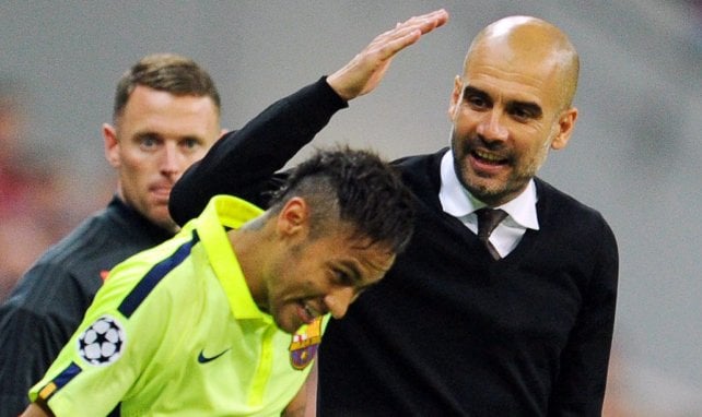 Neymar und Pep Guardiola