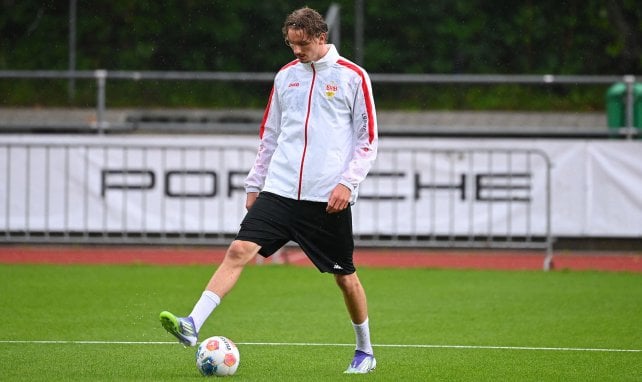 Nick Woltemade im VfB Stuttgart-Training