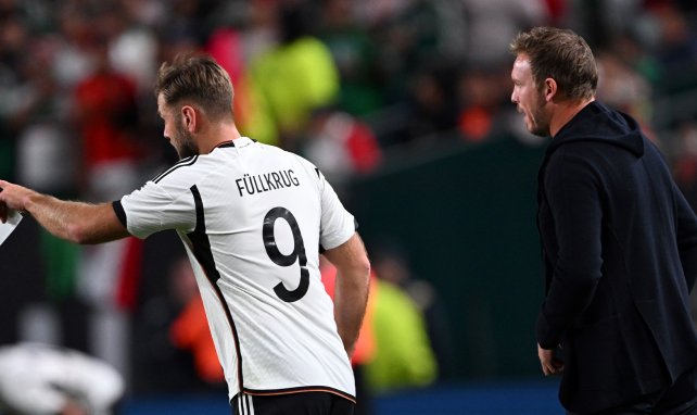 Niclas Füllkrug (l.) und Julian Nagelsmann