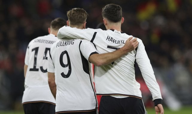 Niclas Füllkrug und Kai Havertz beim DFB