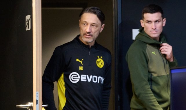 Niko Kovac als BVB-Trainer mit Pascal Groß