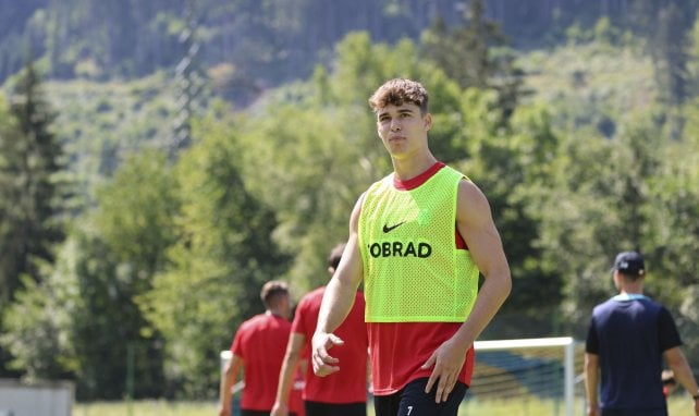 Noah Weißhaupt im Trainingslager