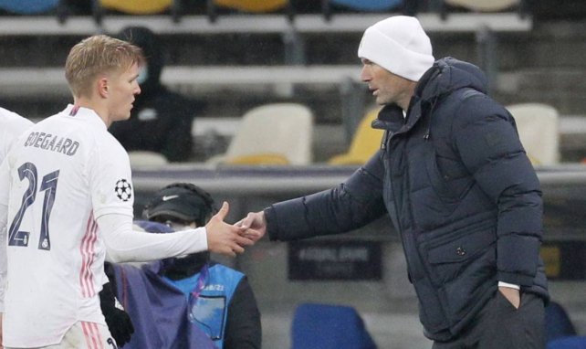 Martin Ödegaard und Zinedine Zidane