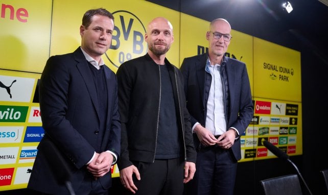 Der neue Sportdirektor Ole Book bei seiner Vorstellung bei Borussia Dortmund