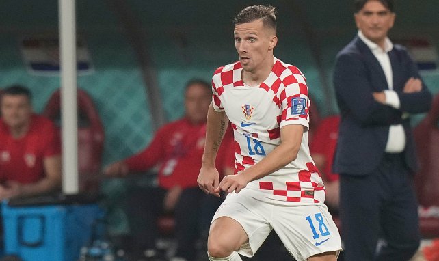 Mislav Orsic am Ball für Kroatien