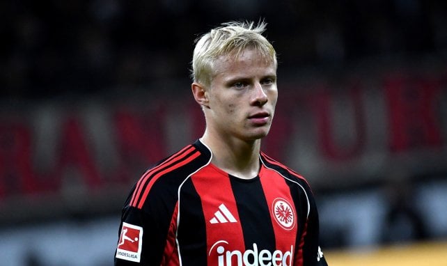 Oscar Höjlund für Frankfurt im Einsatz