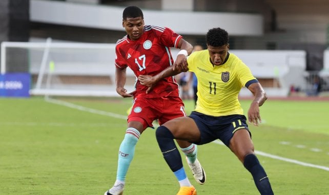 Oscar Perea im Einsatz für Kolumbiens U23
