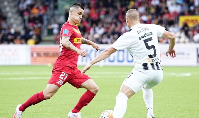 Oliver Villadsen (l.) in der Europa Conference League