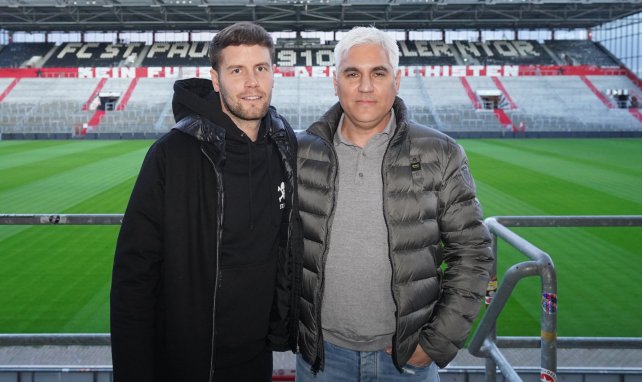 Fabian Hürzeler & Andreas Bornemann beim FC St. Pauli