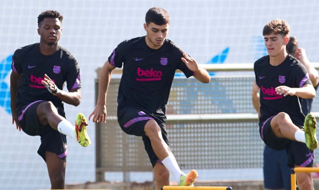 Ansu Fati, Pedri & Gavi im Barça-Training
