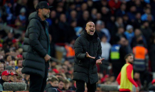 Pep Guardiola (r.) und Jürgen Klopp (l.) an der Seitenlinie