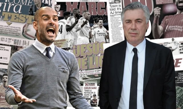 Pep Guardiola und Carlo Ancelotti