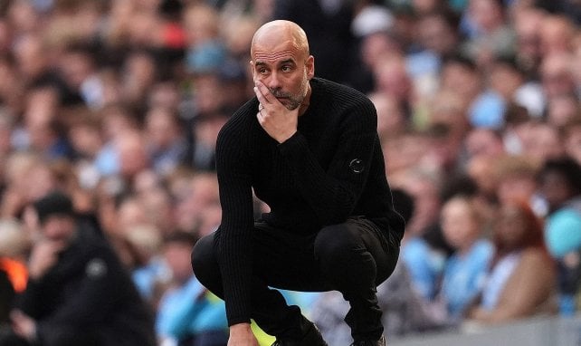 Pep Guardiola an der Seitenlinie