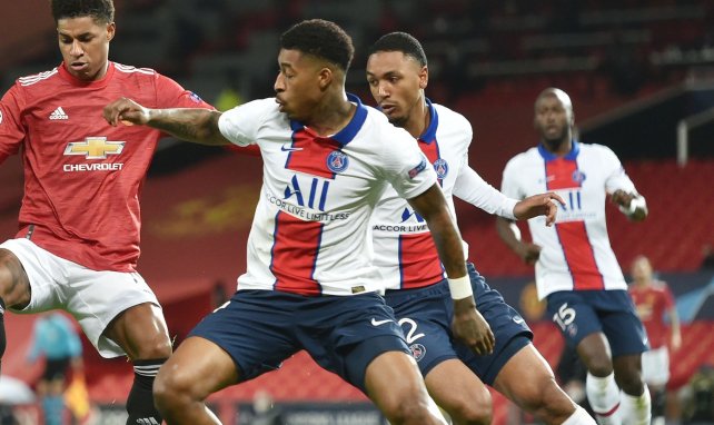Presnel Kimpembe im PSG-Trikot gegen Manchester United