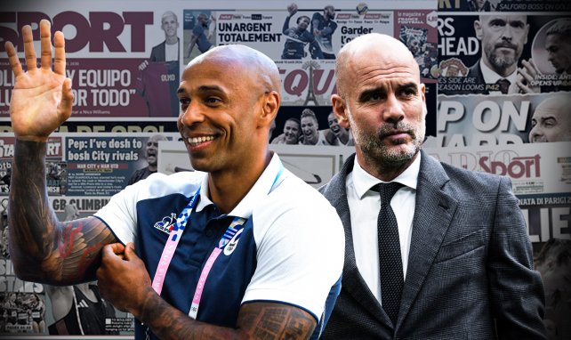 Thierry Henry und Pep Guardiola